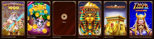 Nejoblíbenější automaty: Gates of Olympus 1000, Joker Cashpot, Book of Dead a další – zahrajte si teď! Výběr populárních her: Gates of Olympus 1000, Joker Cashpot, Book of Dead, 3 Pyramids of Gold: Hold & Win, Legacy of Dead, THOR Power Link